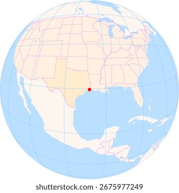Mapa de Locación de Port Arthur (Texas) en Estados Unidos