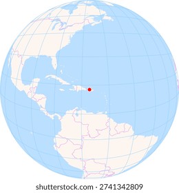 Location Map of Rafael Hernandez Int. Airport (Aguadilla, Puerto Rico, Puerto Rico). IATA-code: BQN. No labels at all.