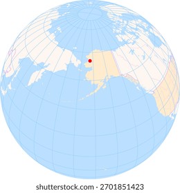 Location Map of Ralph Wien Memorial Airport (Kotzebue, United States). IATA-code: OTZ. No labels at all.