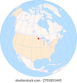 Mapa de Locación del Aeropuerto Regional de Range (Hibbing, Estados Unidos). Código IATA: HIB. No hay etiquetas en absoluto.