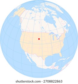 Location Map of Rapid City Regional Airport (Rapid City, South Dakota, United States). IATA-code: RAP. No labels at all.