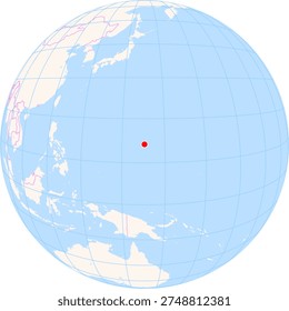 Location Map of Rota Int. Airport (Rota, Rota, Northern Mariana Islands). IATA-code: ROP. No labels at all.