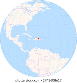 Location Map of Samana El Catey Int. Airport (Samana, Samana, Dominican Republic). IATA-code: AZS. No labels at all.
