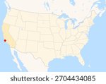 Location Map of Santa Maria Public Airport (Capt G. Allan Hancock Field) (Santa Maria, California, USA). IATA-code: SMX. No labels at all.