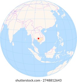 Location Map of Siem Reap Int. Airport (Siem-reap, Siemreab, Cambodia). IATA-code: REP. No labels at all.