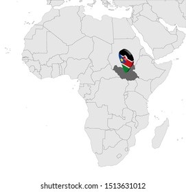 Location Map of  Sierra Leone on map Africa. 3d  Republic of Sierra Leone flag map marker location pin. High quality map of  Sierra Leone. Vector illustration EPS10.