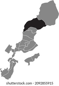 Location map of the Sonvico Quarter of Lugano, Switzerland