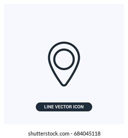 Location Map Vector Icon Design