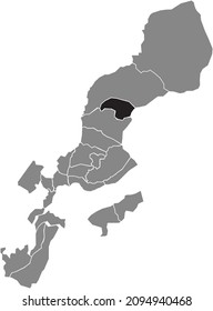 Mapa de la ubicación del Barrio Villa Luganese de Lugano, Suiza