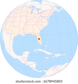 Location Map of Winter Haven (Florida) in the United States