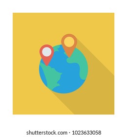 location map world