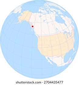 Location Map of Wrangell Airport (Also See Wrangell Seaplane Base) (Wrangell, Alaska, United States). IATA-code: WRG. No labels at all.