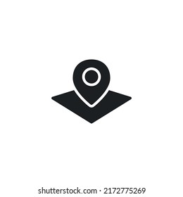 Location Maps GPS Navigationspin Linie Symbol. lineares Stilzeichen für mobiles Konzept und Webdesign. Rahmenvektorsymbol. Symbol, Logo-Abbildung. Vektorgrafik