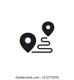 Location maps gps navigation pin line icon. linear style sign for mobile concept and web design. Outline vector icon. Symbol, logo illustration. Vector graphic