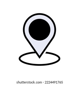 Ubicación, Mapas, Marcar, Navegador, Icono de Pin.  Aplicado para elementos de diseño, presentación, sitio web o aplicaciones.