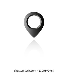 Location maps pin icon vector, Location pin, Drop pin, GPS, Vector Illustration.