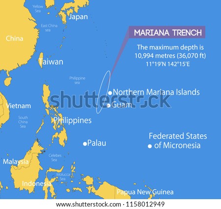 Mariana Trench Google Map   Location Mariana Trench On Schematic 450w 1158012949 