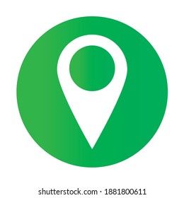 location mark app inside a bubble vector illustration design