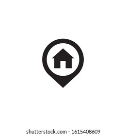 Location Mark and House logo / icon design