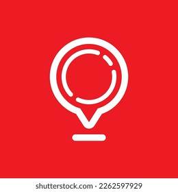 Location mark icon, common graphic resources, vector illustration.