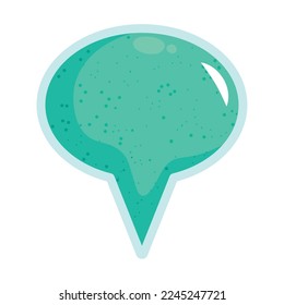 location mark icon on white background