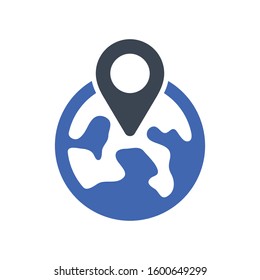 Location mark icon, Vector graphics