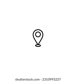 Location Mark Map Icon Travel Editable Stroke EPS 10