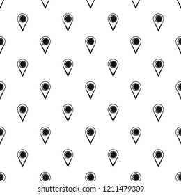 Location mark pattern seamless vector repeat geometric for any web design