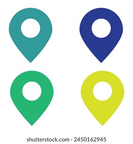 Location mark place icon vector illustration. Landmark concept. Pin sign. Simple flat isolated symbol for logo, mobile, app, ads, banner, interface elements, web design with white artboard.