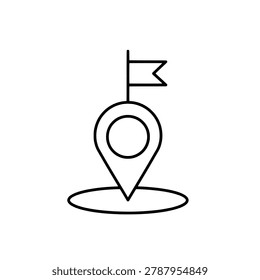 Location Marker Icon with black outline