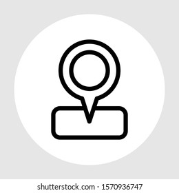 location marker icon isolated on abstract background
