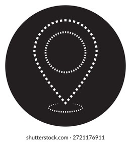 Location marker icon representing geographic points for navigation and mapping purposes