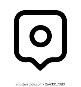 Location marker icon simple design graphic