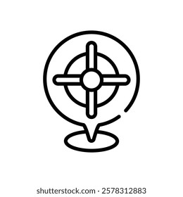 Location Marker icon vector stock illustration