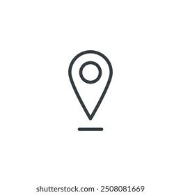 location marker map pin you are here icon, vector illustration