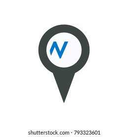Location marker pin pointer url web www icon