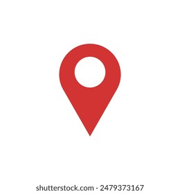 Location marker pin red vector eps 10