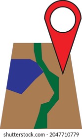 A location marker point on Map