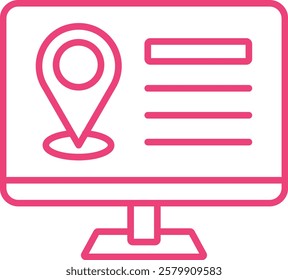 Location Marker vector icon. Can be used for printing, mobile and web applications.