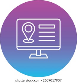 Location Marker vector icon. Can be used for printing, mobile and web applications.