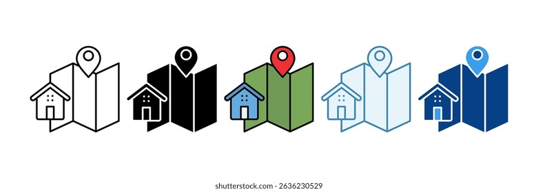Location Markers Icon Set Multiple Style Collection