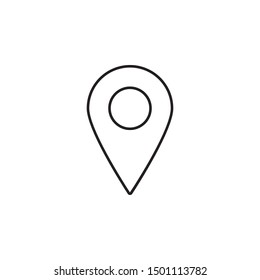 Location, market icon. Simple thin line, outline vector of location icons for ui and ux, website or mobile application