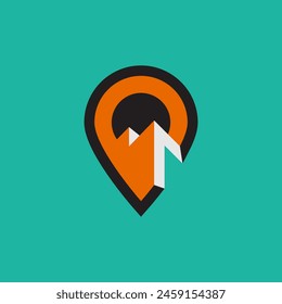 Location Mountain Logo Design for your brand logo.