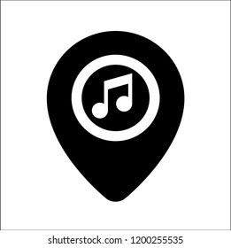 location music vector icon
