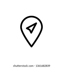 Location, navigate, vector icon. Can be used for web and mobile. Navigation and map vector icon