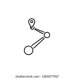 Location, navigation icon. Element of Web Navigation icon for mobile concept and web apps. Detailed Location, navigation icon can be used for web and mobile