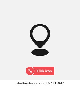 location navigation map point icon vector