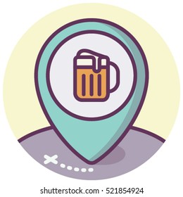 Location navigation pin