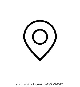 Location, navigation, pin icon, suitable for design element with simple flat icon style has EPS file