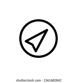 Location, navigation, vector icon. Can be used for web and mobile. Navigation and map vector icon